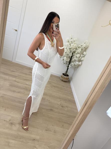 Vestido Blanco Calado  [2]