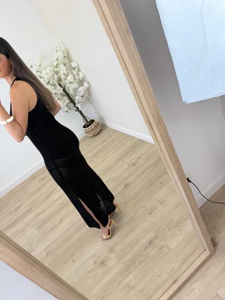 Vestido Negro Calado  [3]