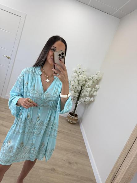 Vestido Playero Azul