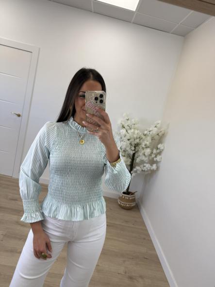 Camisa Marina Verde Agua