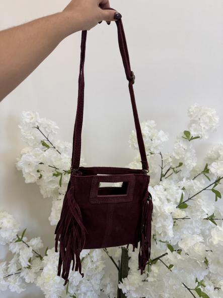 Bolso Mini Piel Granate  [3]