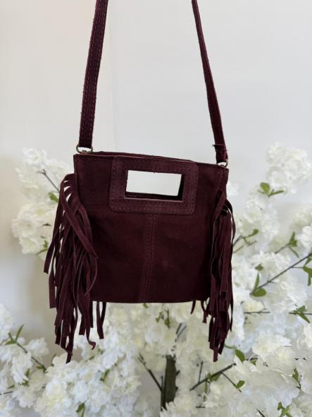 Bolso Mini Piel Granate  [1]