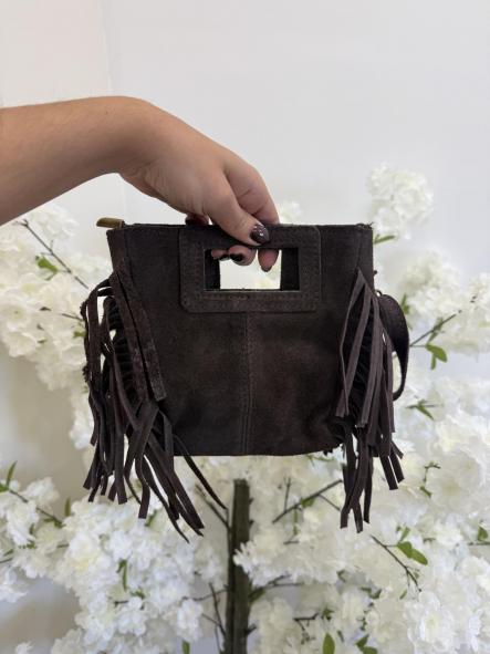 Bolso Mini Piel Chocolate