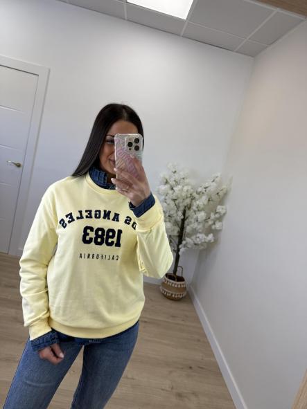 Sudadera Los Ángeles Amarilla y Marino [1]