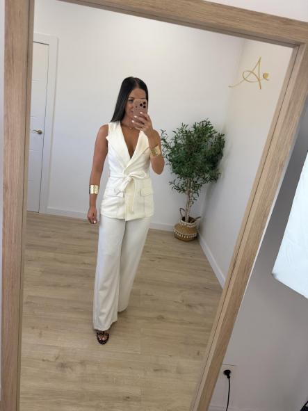 Conjunto Blanco Pespuntes [6]