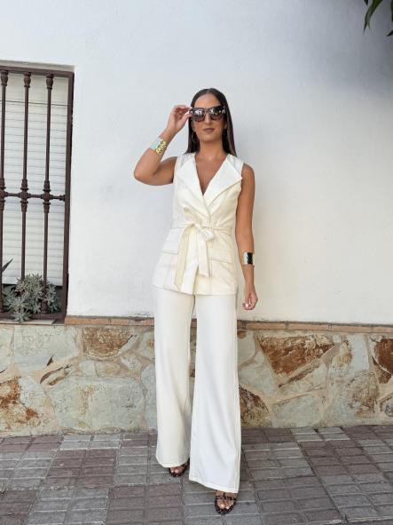 Conjunto Blanco Pespuntes [1]