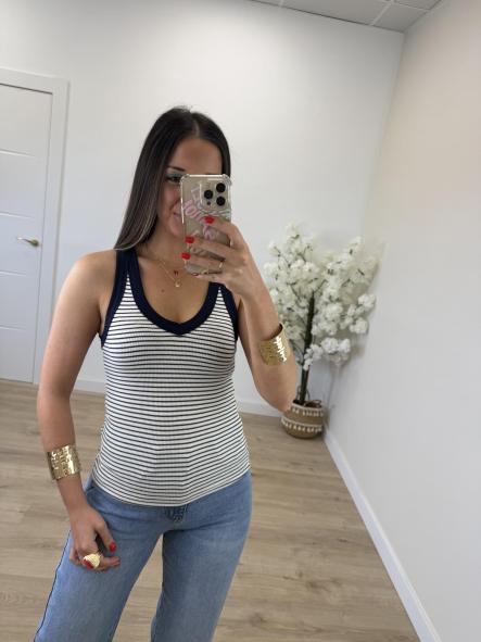 Camiseta Rayitas Marino [1]