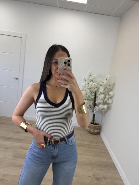 Camiseta Rayitas Marino [0]