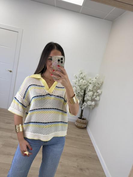 Polo Crochet Amarillo [1]