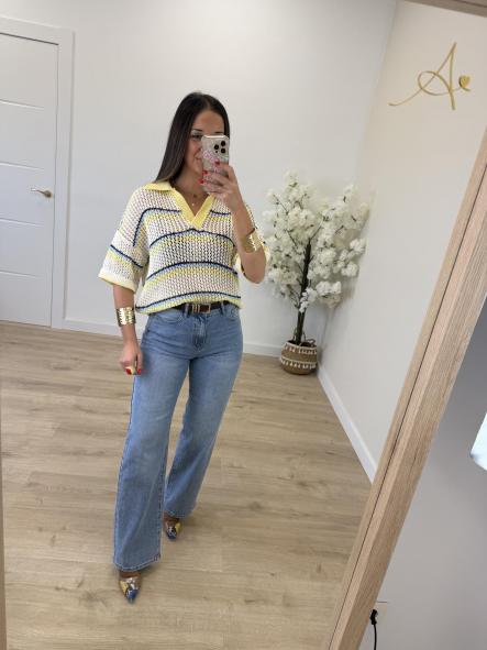 Polo Crochet Amarillo [2]
