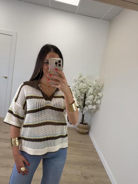 Polo Crochet Chocolate [1]