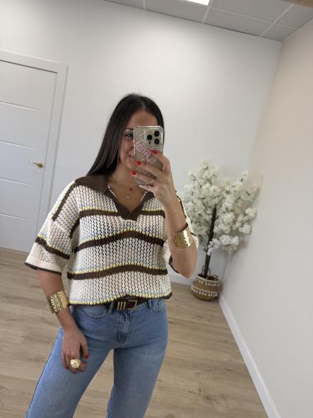 Polo Crochet Chocolate [0]