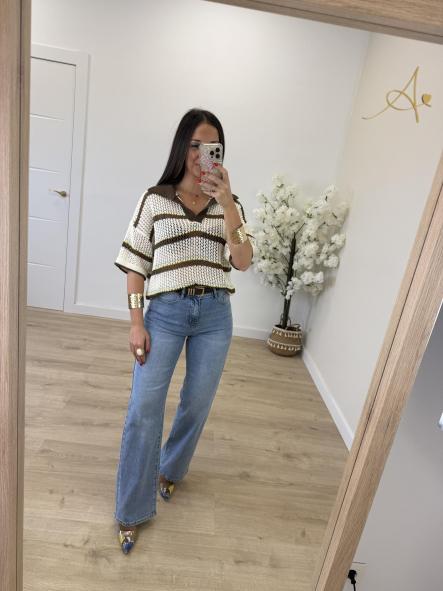 Polo Crochet Chocolate [2]