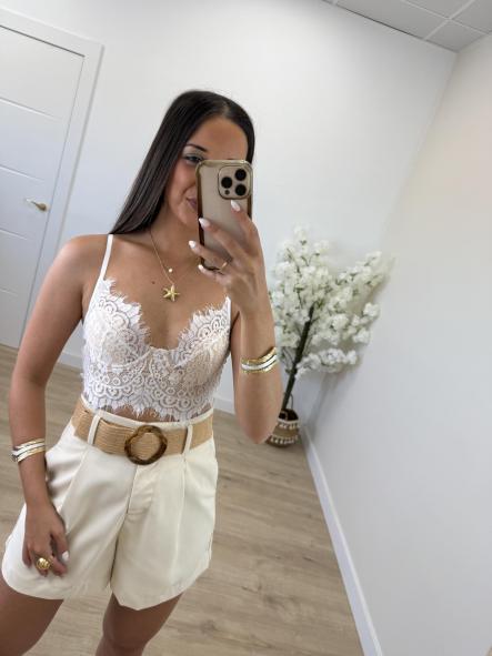 Top Blanco Lencero 