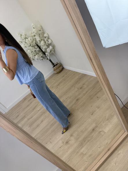 Top Fruncido Celeste [2]