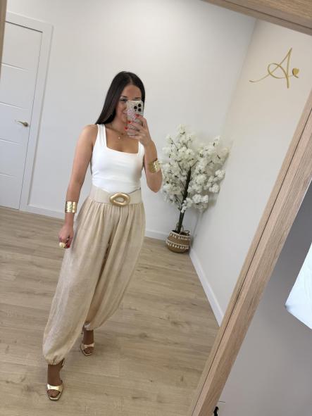 Pantalón Bambula Beige [0]