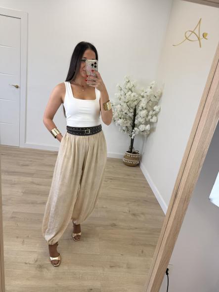 Pantalón Bambula Beige [2]