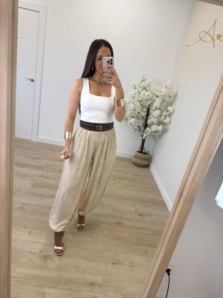 Pantalón Bambula Beige [1]
