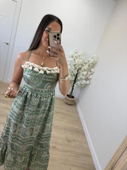 Vestido Kaki Luz