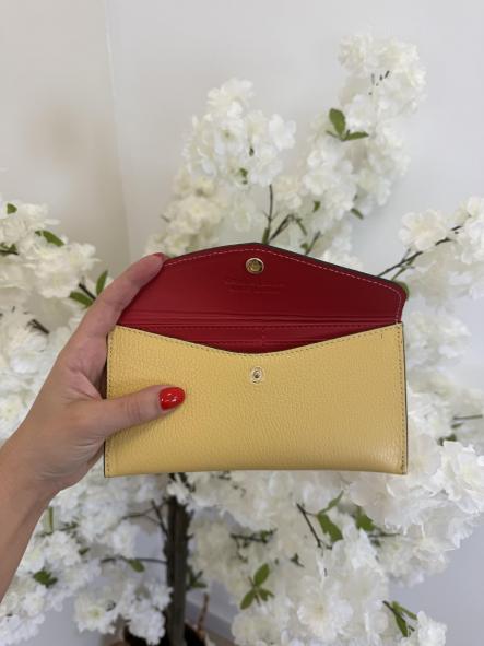 Cartera 100% Piel Amarilla [1]