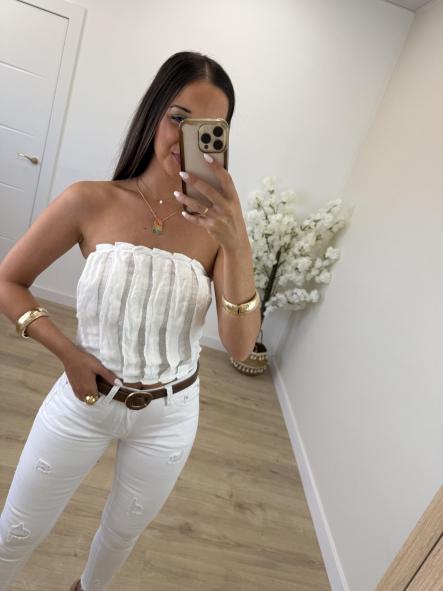 Top Piano Blanco