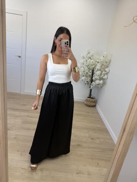 Pantalón Sedoso Negro [1]