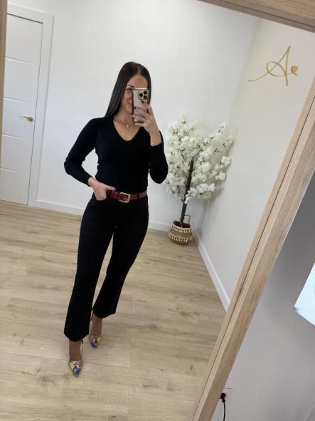 Jeans Faja Negro Flare Push UP [5]
