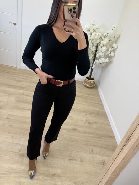 Jeans Faja Negro Flare Push UP [6]