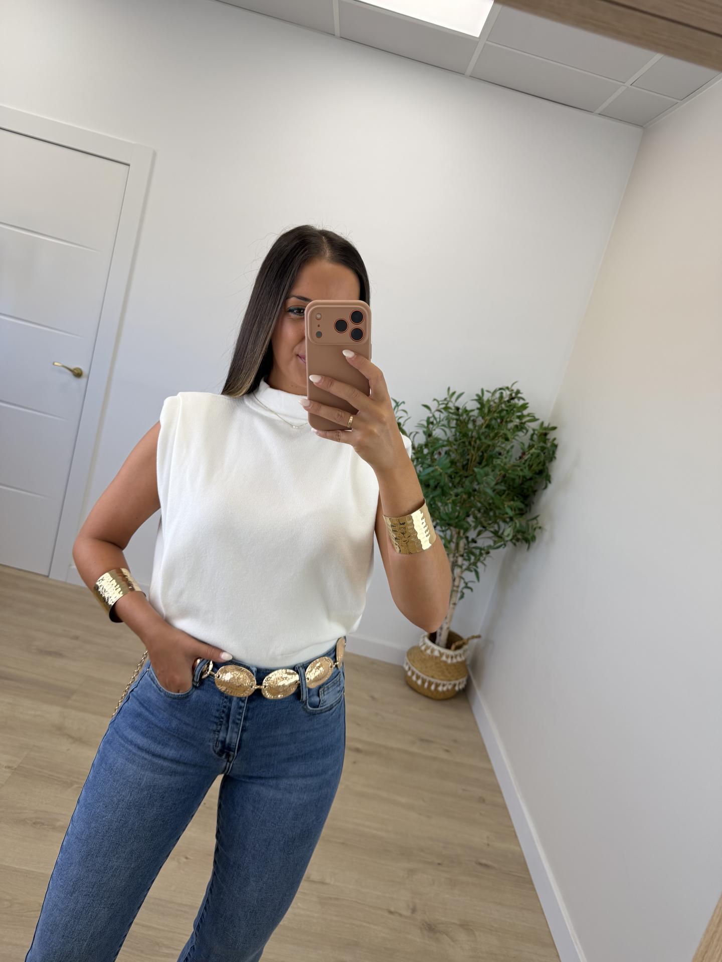 Top Halter Blanco