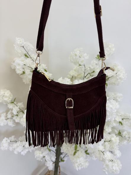 Bolso Granate Flequitos 