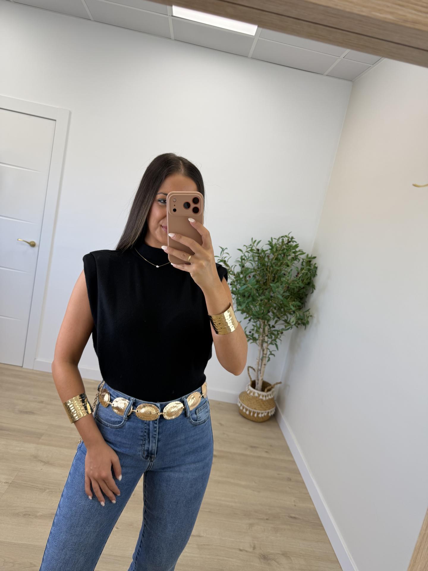 Top Halter Negro