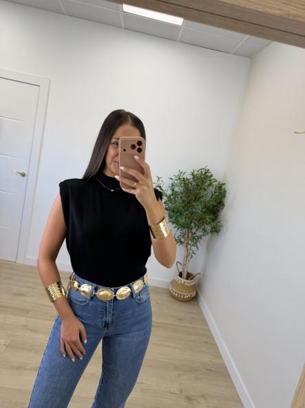 Top Halter Negro