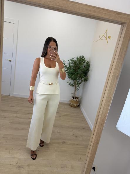 Conjunto Beige Cinturón [1]