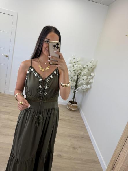 Vestido Egipto Kaki