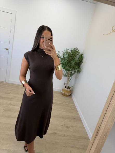 Vestido Chocolate Halter [2]