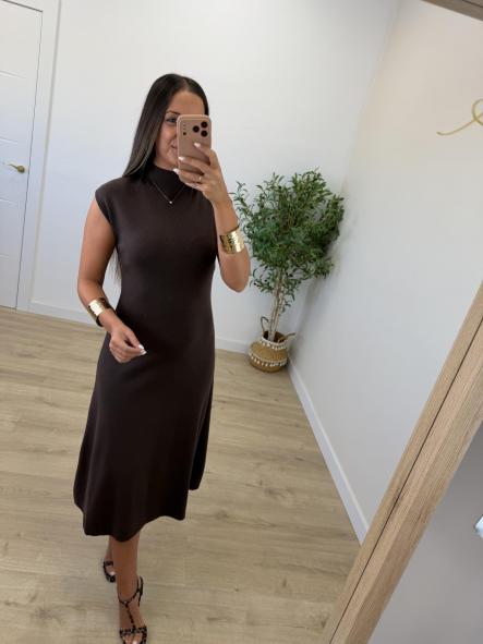 Vestido Chocolate Halter [1]