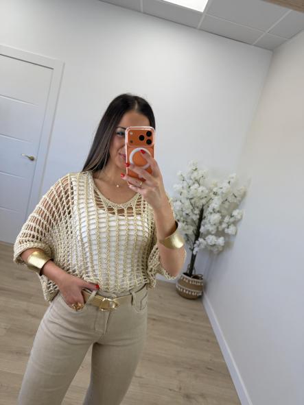 Poncho Calado Dorado [3]