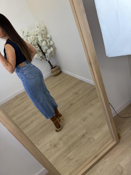 Falda Denim Midi
