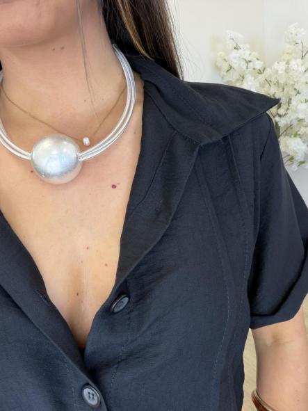 Colgante Bola Plata [1]