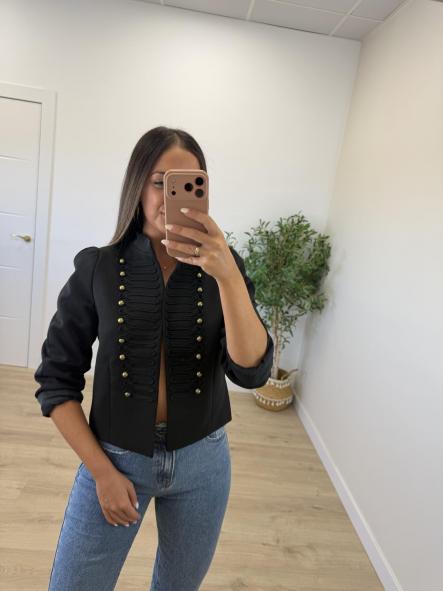 Chaqueta Militar Negra [3]