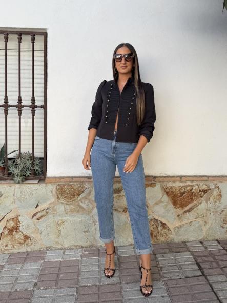Chaqueta Militar Negra [4]