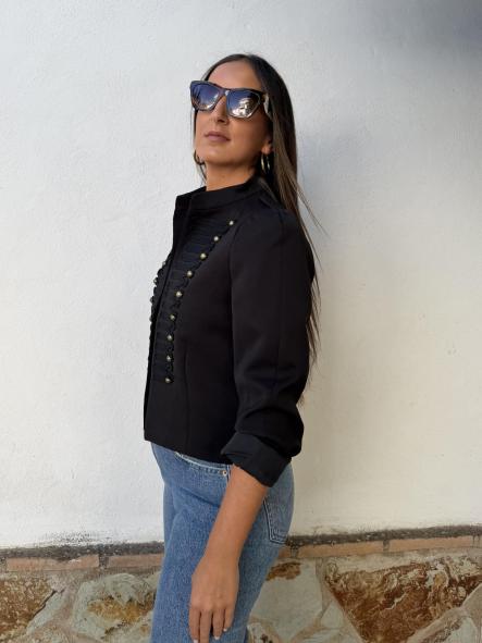 Chaqueta Militar Negra [2]