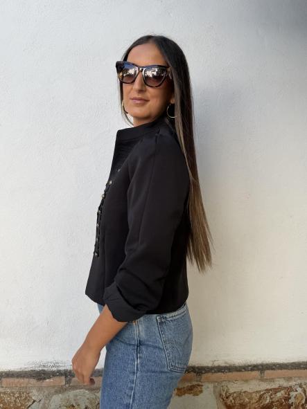 Chaqueta Militar Negra [1]