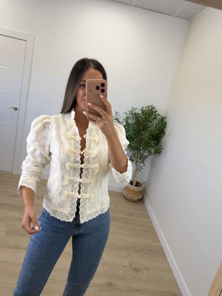 Camisa Encaje Beige [3]