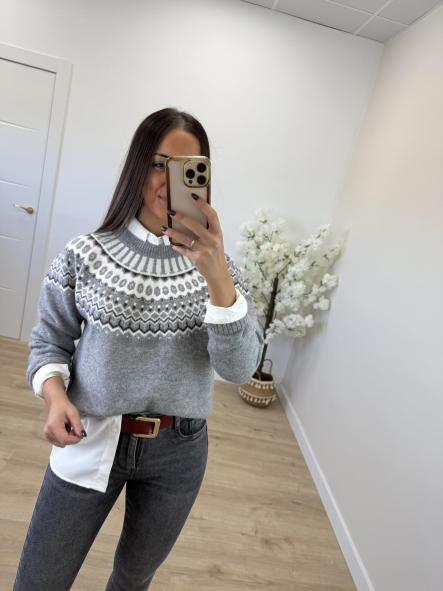 Jersey Charlot Gris Clarito