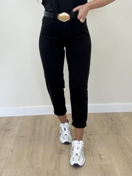 Jeans Mom Fit Negro [3]