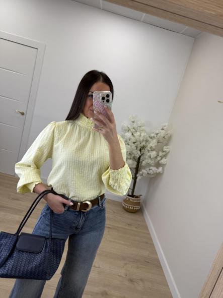 Camisa Beauty Amarilla Vichy