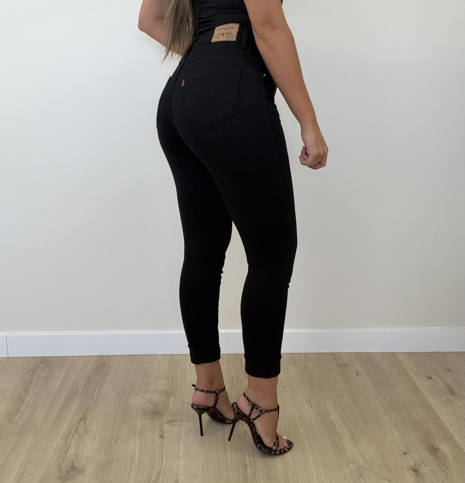 Jeans Faja Negro Skinny