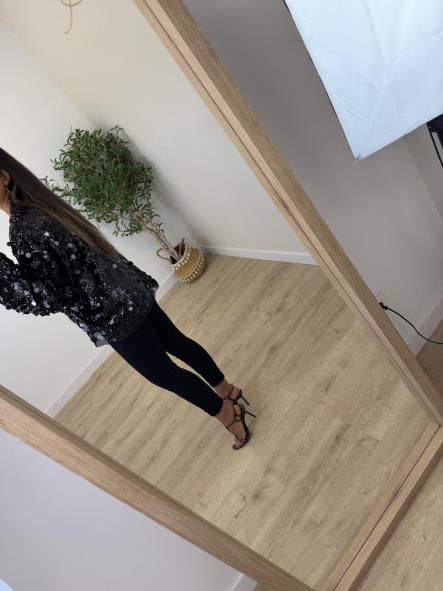 Chaqueta Lentejuelas Negra [2]