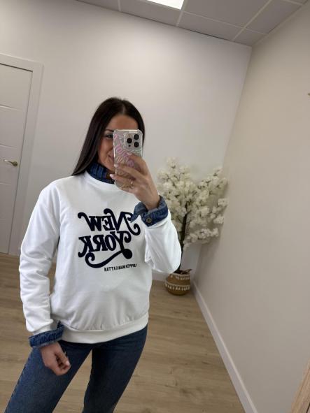 Sudadera Blanca New York  [1]